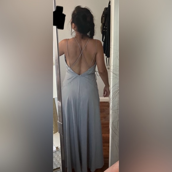 Fame and Partners blue prom, evening maxi dress, Size 0 - Picture 7 of 12